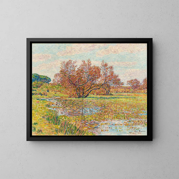 Landschaft in Arles - Paul Baum — gerahmtes Bild an der Wand