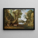 Faune in einer bewaldeten Landschaft - Paul Bril — gerahmtes Bild an der Wand