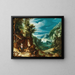 Landschaft mit der Versuchung des heiligen Antonius - Paul Bril — gerahmtes Bild an der Wand