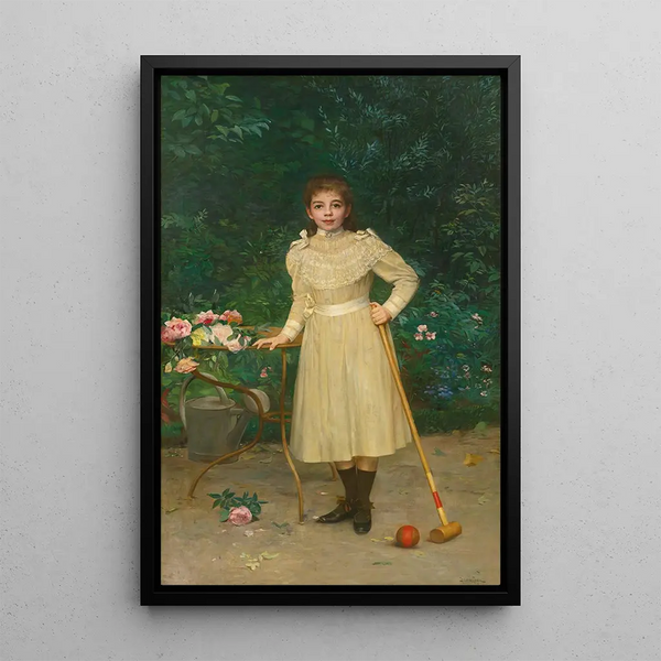 Spielbereit - Paul Charles Chocarne-Moreau — gerahmtes Bild an der Wand