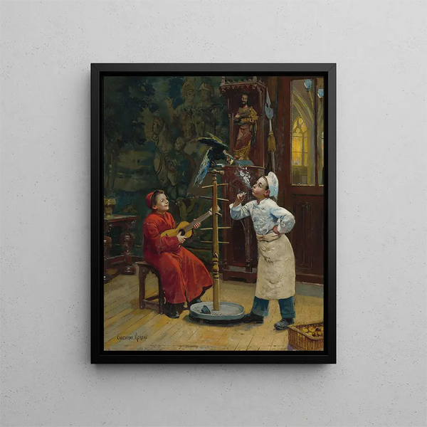 Paul Charles ChocarneMoreau - Teasing the parrot.webp