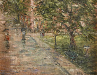 Paul Cornoyer - Rainy Street Sceneinedne.webp