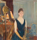 Sitzende Harfenspielerin mit Fächer - Paul César Helleu — Ansicht des Kunstwerks