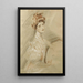Portrait einer Frau - Paul César Helleu — gerahmtes Bild an der Wand