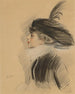 Portrait von Belle da Costa Greene - Paul César Helleu — Ansicht des Kunstwerks