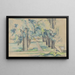 Allée de marronniers au Jas de Bouffan - Paul Cézanne — gerahmtes Bild an der Wand