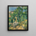 Blick auf das Meer in L'Estaque - Paul Cézanne — gerahmtes Bild an der Wand