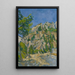 Grund des Abgrunds - Paul Cézanne — gerahmtes Bild an der Wand