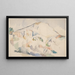 Château Noir und Mont Sainte-Victoire um 1890-1895 - Paul Cézanne — gerahmtes Bild an der Wand