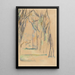 L'Allée des marronniers au Jas de Bouffan - Paul Cézanne — gerahmtes Bild an der Wand