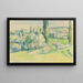 La côte du Jallais, Pontoise - Paul Cézanne — gerahmtes Bild an der Wand
