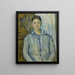 Madame Cézanne en bleu - Paul Cézanne — gerahmtes Bild an der Wand