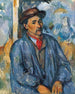Mann in blauer Bluse - Paul Cézanne — Ansicht des Kunstwerks