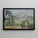 Berg Sainte-Victoire - Paul Cézanne — gerahmtes Bild an der Wand