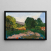Landschaft des Südens - Paul Cézanne — gerahmtes Bild an der Wand