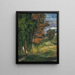 Landschaft - Paul Cézanne — gerahmtes Bild an der Wand