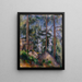 Pins und Felsen - Paul Cézanne — gerahmtes Bild an der Wand