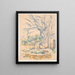 Pistazienbaum am Château Noir - Paul Cézanne — gerahmtes Bild an der Wand