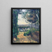 Weg zum See - Paul Cézanne — gerahmtes Bild an der Wand