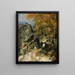 Rochers dans la forêt Fontainebleau - Paul Cézanne — gerahmtes Bild an der Wand