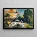 Rochers - Paul Cézanne — gerahmtes Bild an der Wand