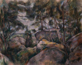 Paul Czanne - Rocks in the Forest.webp