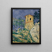 Die Haus mit rissigen Wänden - Paul Cézanne — gerahmtes Bild an der Wand