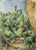 Der rote Felsen - Paul Cézanne — Ansicht des Kunstwerks