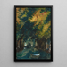 Eine Allee - Paul Cézanne — gerahmtes Bild an der Wand