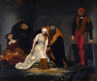 Paul Delaroche - The execution of Lady Jane Grey in the Tower of London in the year 1554.webp