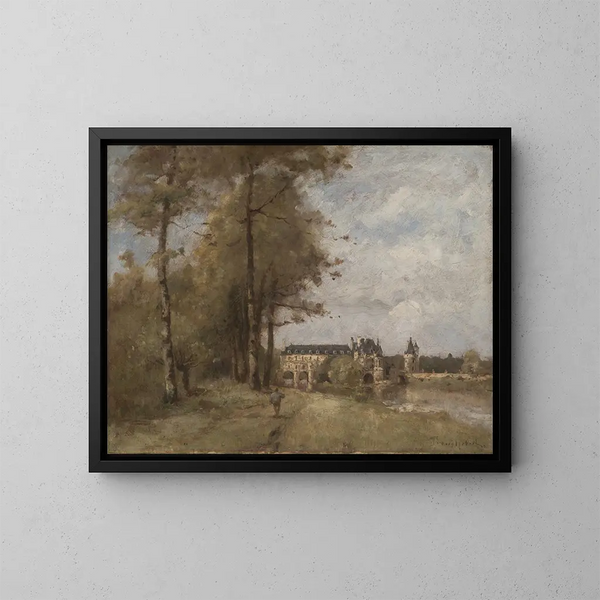 Das Château de Chenonceau - Paul Désiré Trouillebert — gerahmtes Bild an der Wand
