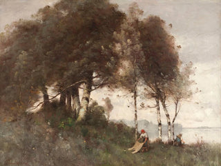 Landschaft mit Waschfrauen - Paul Désiré Trouillebert — Ansicht des Kunstwerks