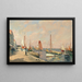 Bateaux au quai - Paul Émile Lecomte — gerahmtes Bild an der Wand