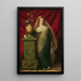 Portrait einer Prinzessin - Paul Ernst Gebauer — gerahmtes Bild an der Wand