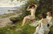Drei Badende am Strandrand - Paul Fischer — Ansicht des Kunstwerks