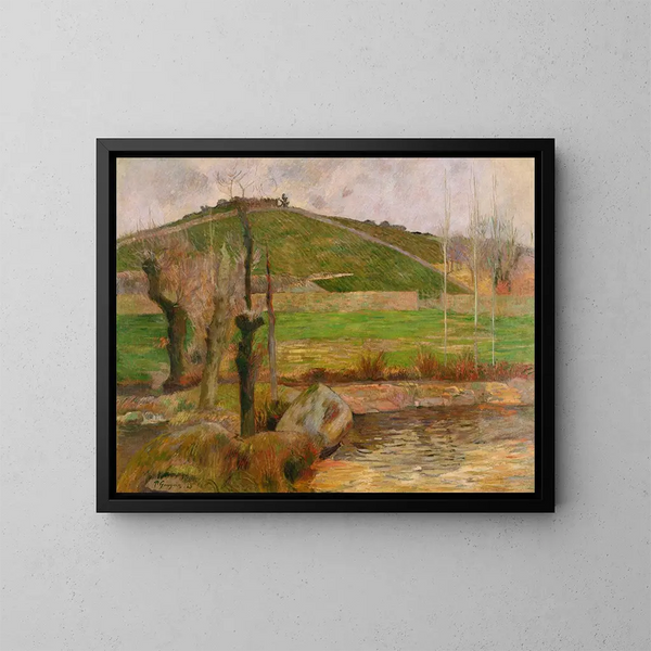Landschaft bei Pont-Aven - Paul Gauguin — gerahmtes Bild an der Wand