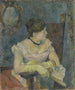 Madame Mette Gauguin im Abendkleid - Paul Gauguin — Ansicht des Kunstwerks