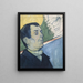 Portrait eines Mannes - Paul Gauguin — gerahmtes Bild an der Wand