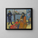 L'atelier de Schuffenecker - Paul Gauguin — gerahmtes Bild an der Wand