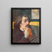 Selbstporträt - Paul Gauguin — gerahmtes Bild an der Wand