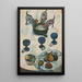 Natur stillleben mit drei Welpen - Paul Gauguin — gerahmtes Bild an der Wand