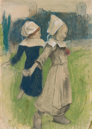 Paul Gauguin - Study for Breton Girls Dancing PontAven.webp
