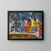 Der Markt - Paul Gauguin — gerahmtes Bild an der Wand