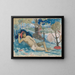 La femme sauvage - Paul Gauguin — gerahmtes Bild an der Wand