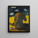 Frau am Strand Frau am Strand - Paul Gauguin — gerahmtes Bild an der Wand