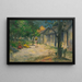 Dorf in Martinique Frauen und Ziege im Dorf - Paul Gauguin — gerahmtes Bild an der Wand