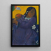 Frau mit Mango - Paul Gauguin — gerahmtes Bild an der Wand