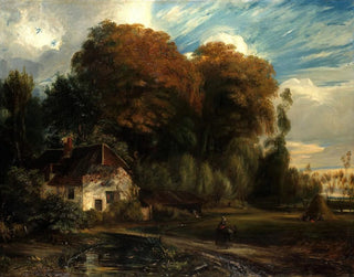 Paul Huet - Caretakers Cottage in the Forest of Compiegne.webp