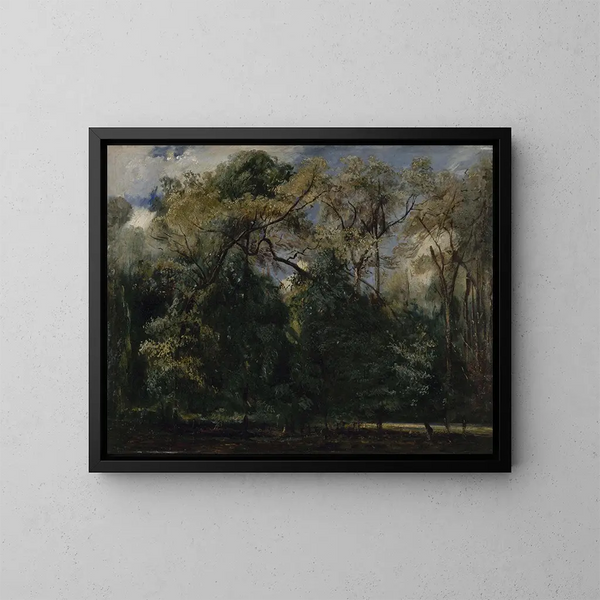 Les Ormes de Saint-Cloud - Paul Huet — gerahmtes Bild an der Wand