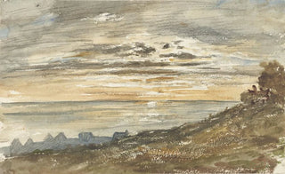 Paul Huet - Ondergaande zon te Trouville.webp